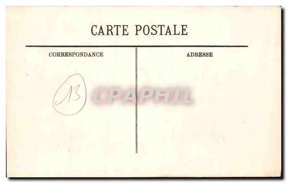 Marselha — Palácio Longchamp — LL - Verso
