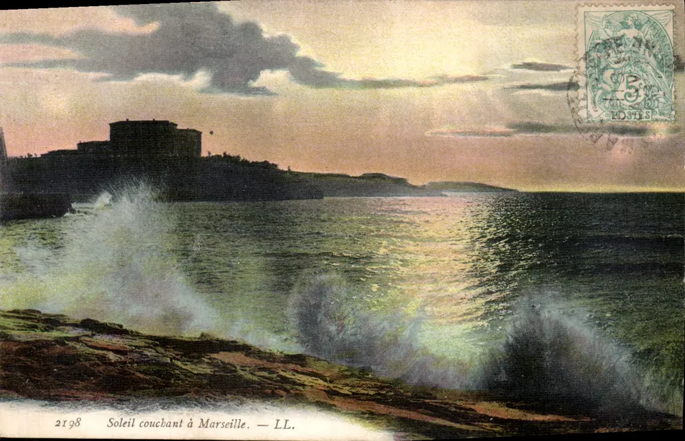 Pôr do sol em Marselha — LL. — n° 2198 - Frente