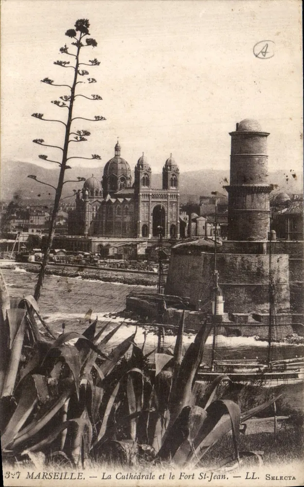 Marseille — Die Kathedrale und das Fort St-Jean — LL. Selecta - Vorderseite