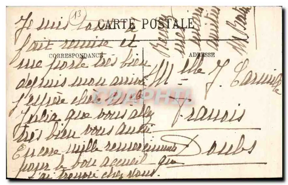 Marseille — Die Kathedrale und das Fort St-Jean — LL. Selecta - Rückseite