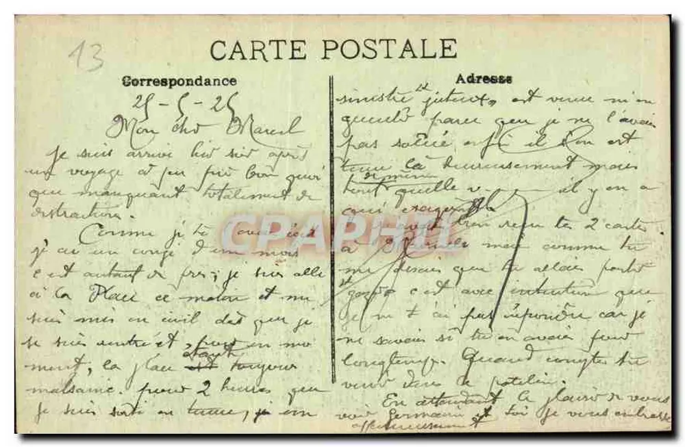 Marseille. — A Catedral. - Verso