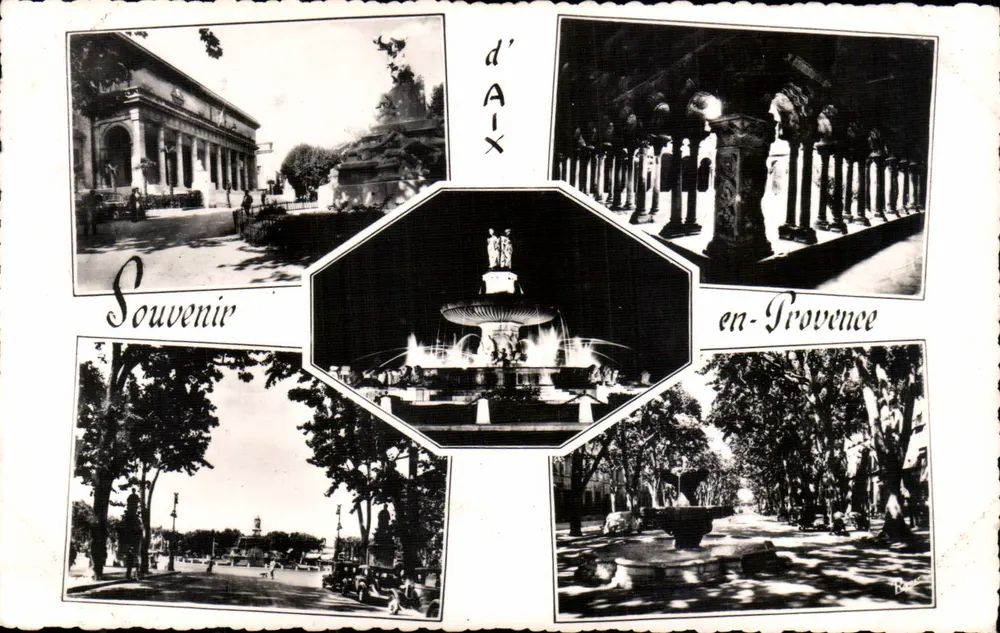Aix-en-Provence — Erinnerung an Aix-en-Provence — La Cité du Roy René - Vorderseite