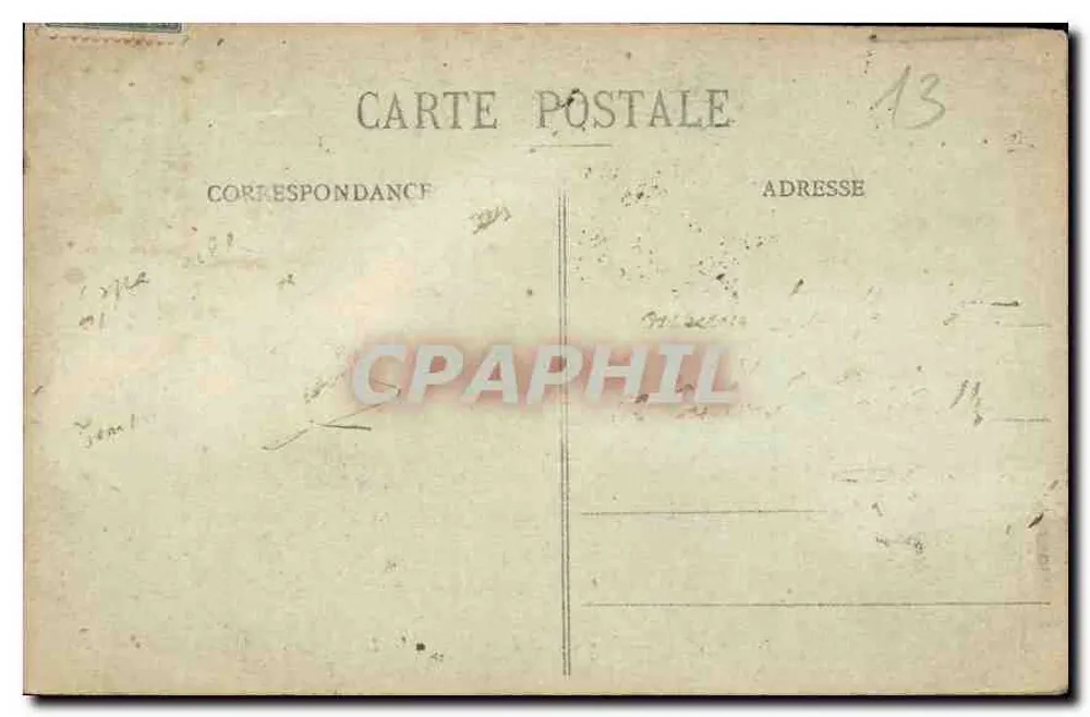 Marselha - Palácio Longchamp - E. L. - Verso