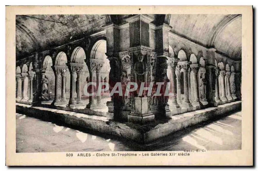Arles - Cloître Saint-Trophime - Les Galeries XIIe siècle — Cott. E. C. n° 509 - Recto