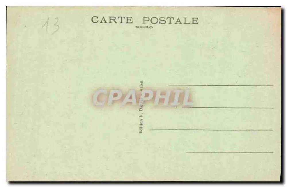 Cloître Saint-Trophime — Motivo de canto (século XII) — Edição L. Daubin, Arles - Verso