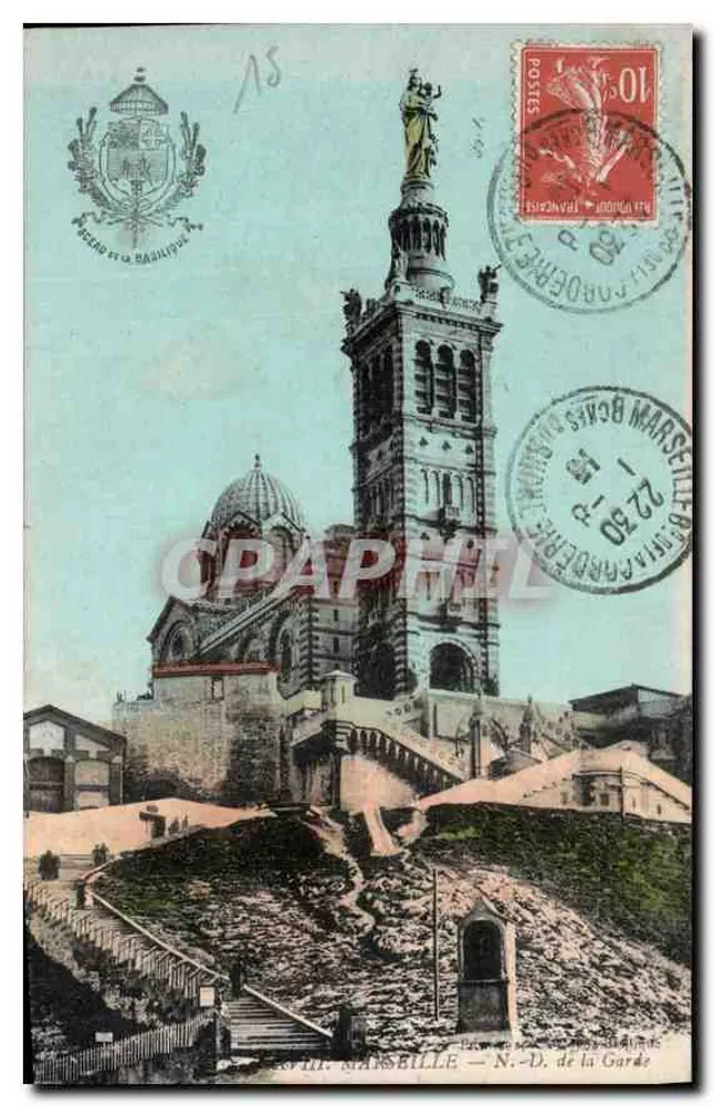 Marseille — Nossa Senhora da Guarda — Editor: P. Baudry - Frente