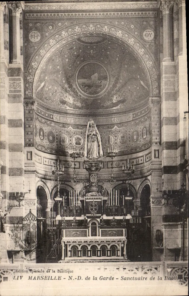 Sanctuarium der Basilika N.-D. de la Garde — Marseille — Sonderausgabe - Vorderseite