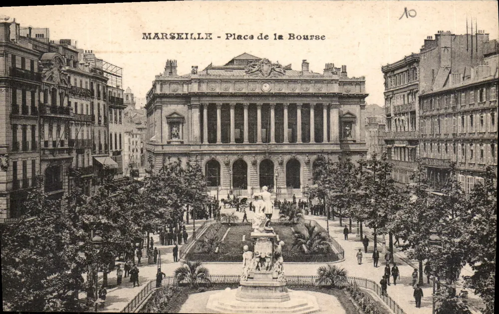Marselha - Place de la Bourse — editor Daitissil, n° de série 10 - Frente