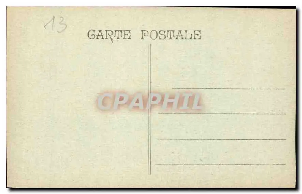 Marselha - Place de la Bourse — editor Daitissil, n° de série 10 - Verso