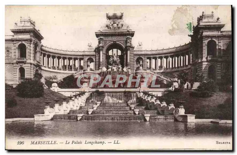 Marselha — O Palácio Longchamp — Selecta, n° 196 - Frente