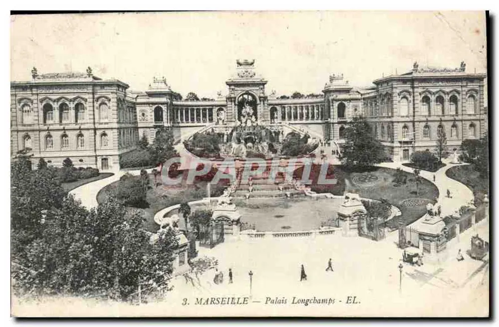 Marseille — Palácio Longchamps — EL. - Frente