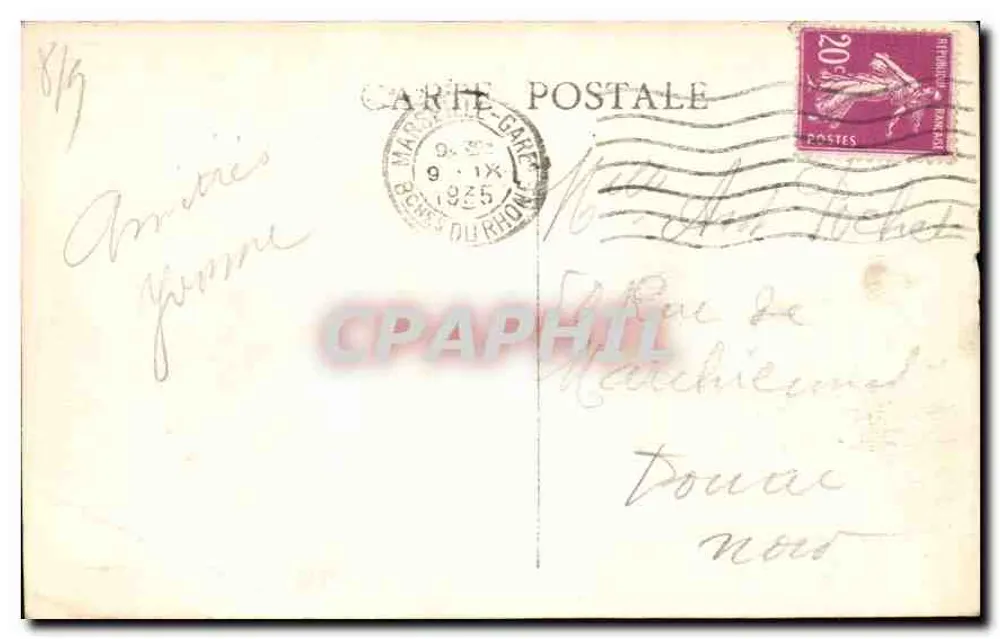 Marseille — O Ponte de Transbordo — Editor não identificado - Verso