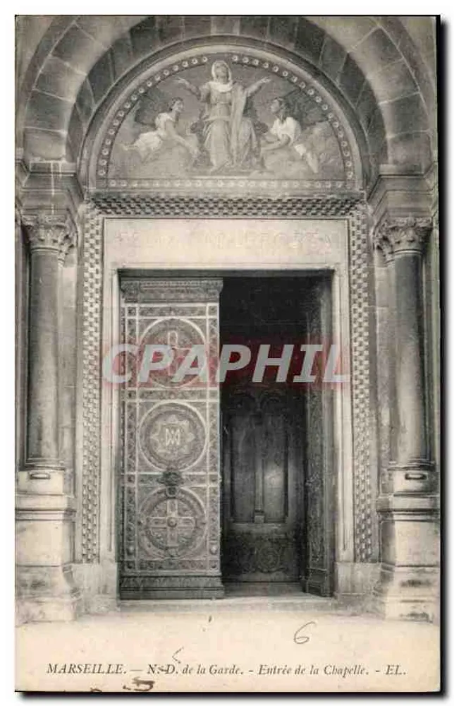 Marseille — N.-D. de la Garde — Eingang zur Kapelle — EL. - Vorderseite