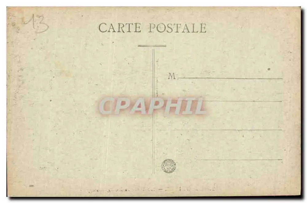 O Palácio Longchamp — Marselha — Série 52, editor 'Floréal' - Verso