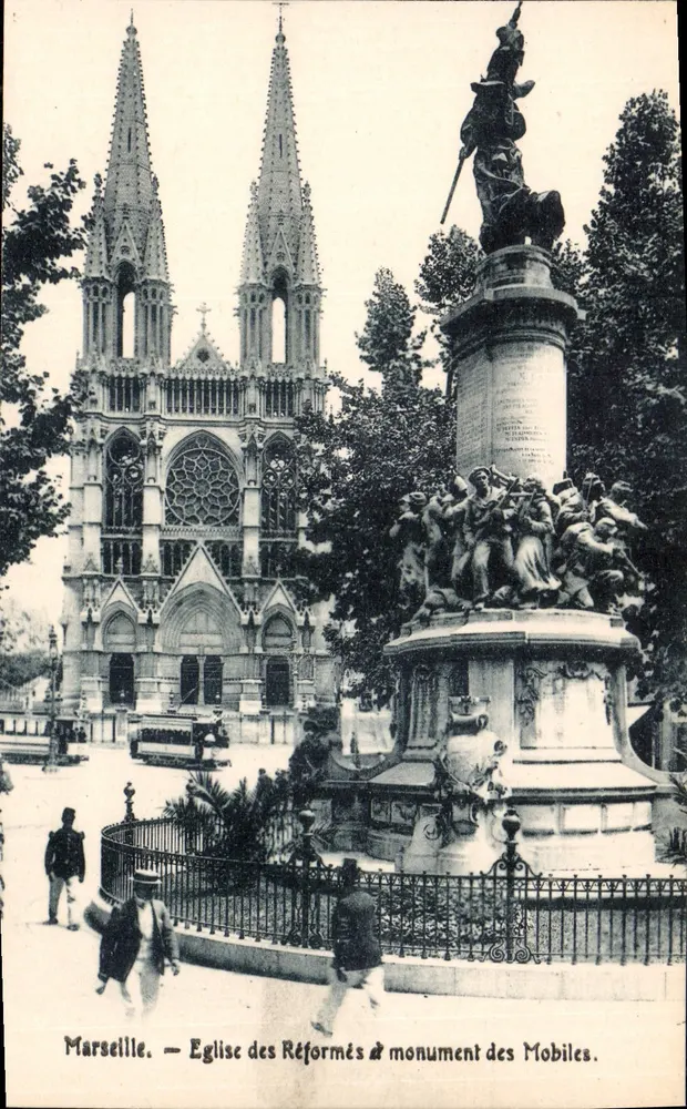 Marseille — Reformierte Kirche & Denkmal der Mobiles - Vorderseite