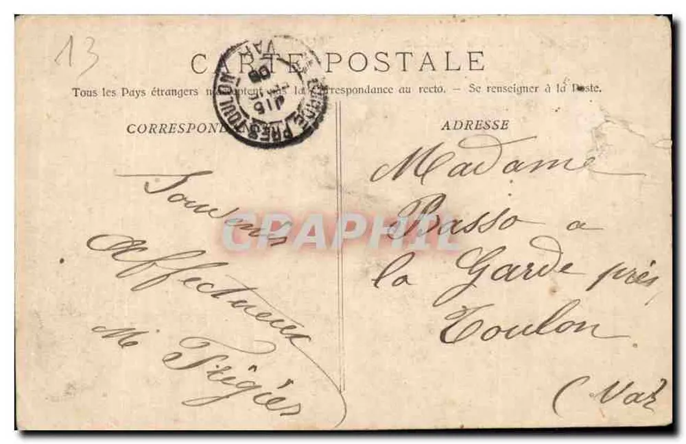 Marseille — Abside de la Cathédrale — Phototype E. Lacour Marseille n°53 - Verso