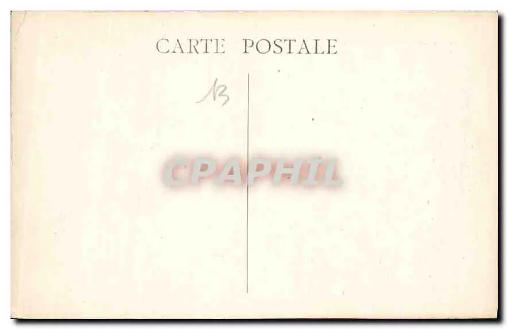 Marseille — Notre-Dame de la Garde — unbekannter Verlag, Nr. 13 - Rückseite
