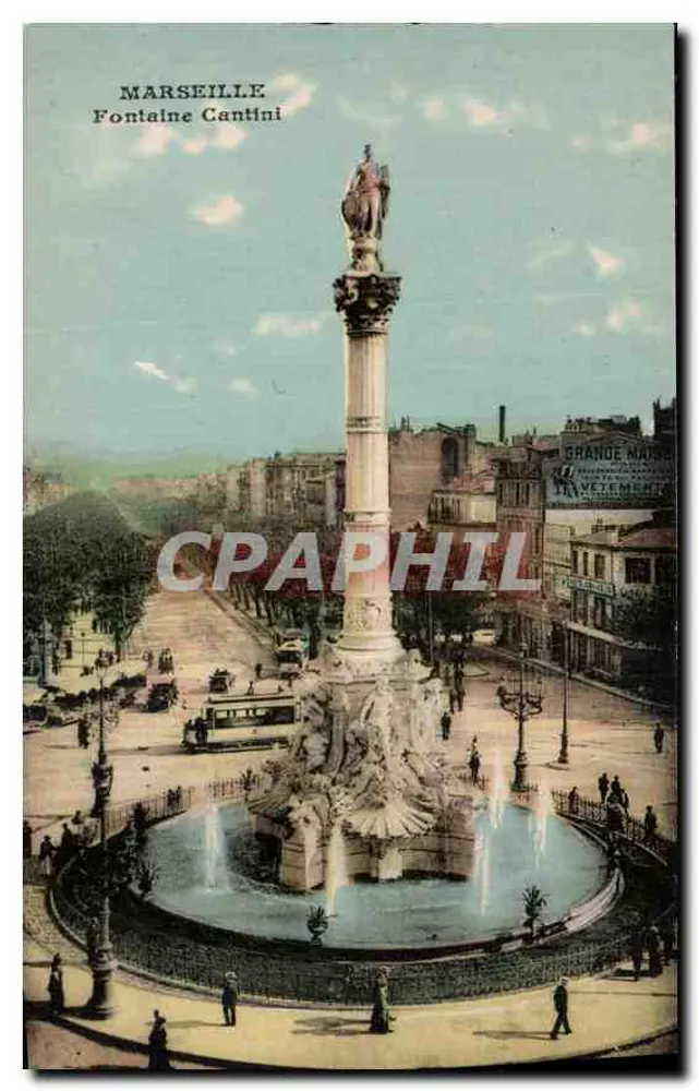 Marselha — Fontaine Cantini — editor desconhecido - Frente