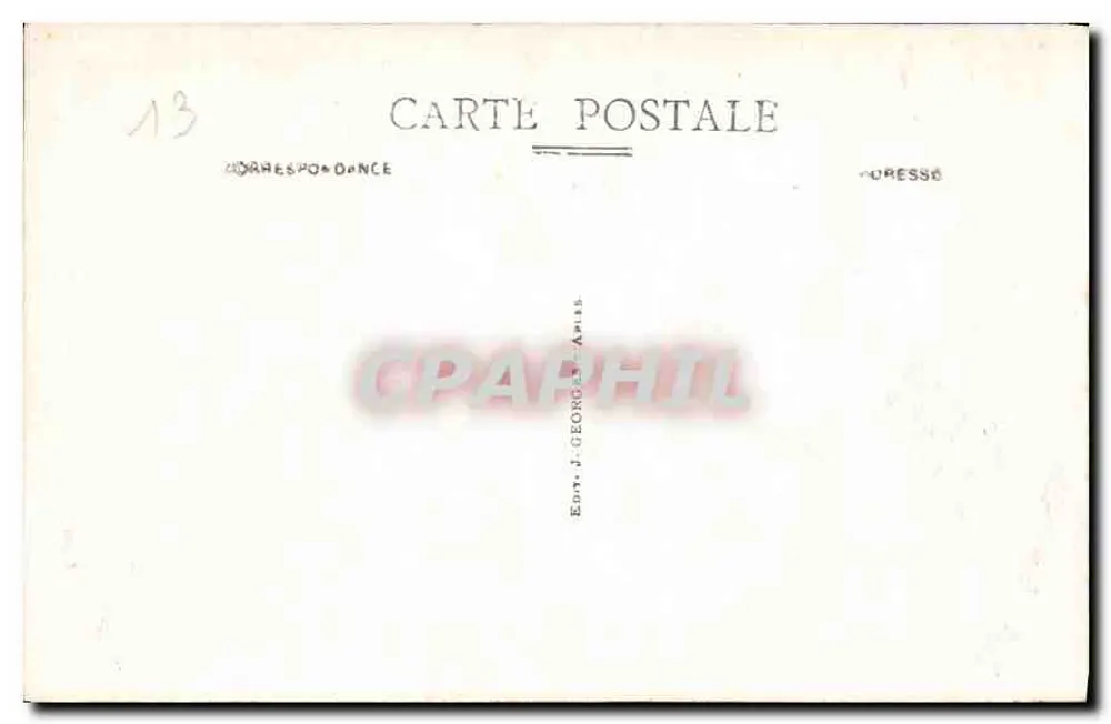 Arles - Os Alyscamps (Champs-Elysées Romanos) — editor J. Georges, n° 83 - Verso