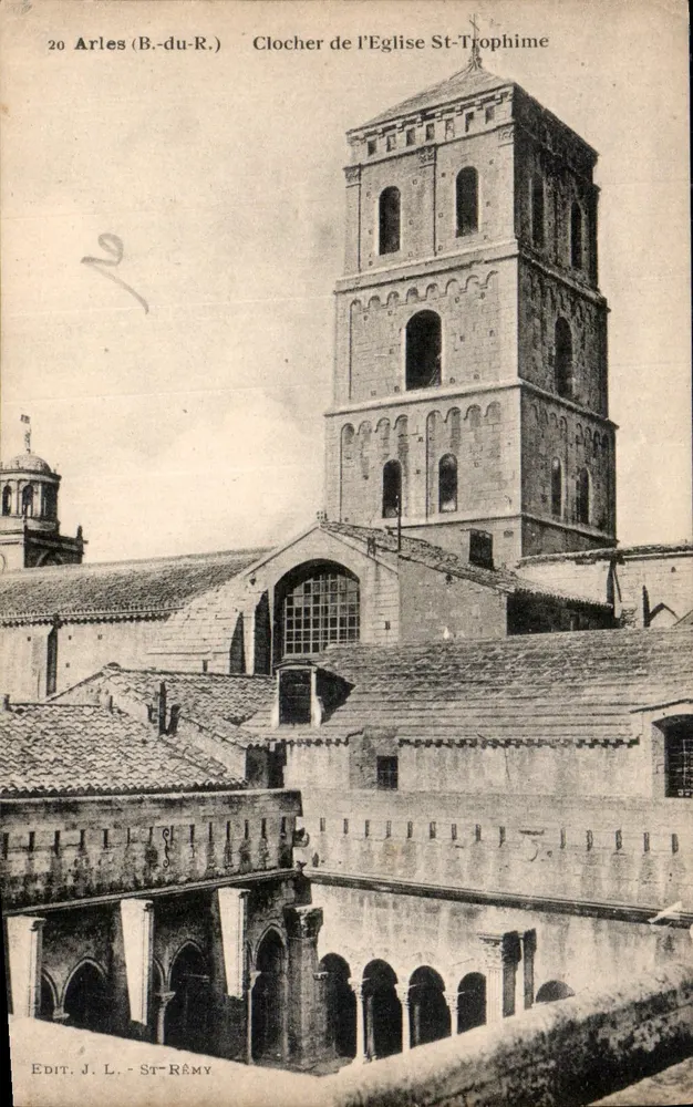 Arles (B.-du-R.) — Turm der Kirche Saint-Trophime — Édit. J. L. - St-Rémy - Vorderseite