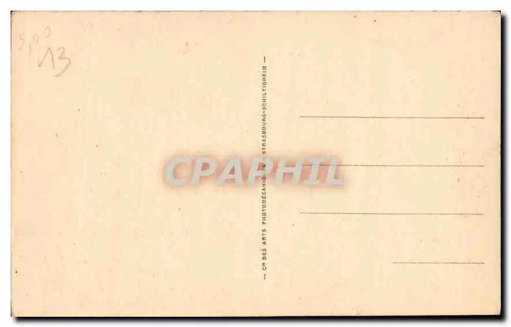 Marseille — Notre-Dame de la Garde — Serie 104, Verlag Ch des Arts - Rückseite