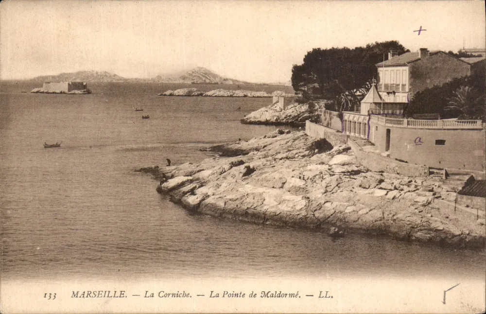 Marseille — A Corniche — A Ponta de Maldormé — LL. — n° 133 - Frente