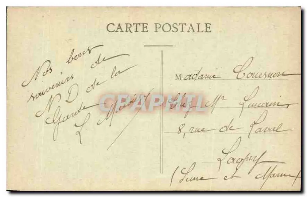 Marseille — Nossa Senhora da Guarda — A Cripta — Editora La Béthique, n°XLI - Verso