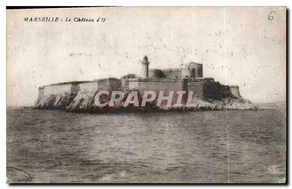 Marselha - O Castelo de If — editor desconhecido, número de série 6 - Frente