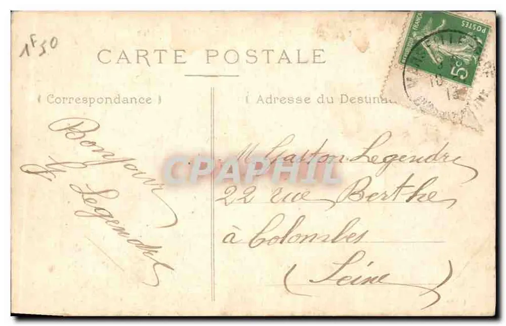 Marseille — Eingang zum Port-Fort Saint-Nicolas — H.M.B. - Rückseite