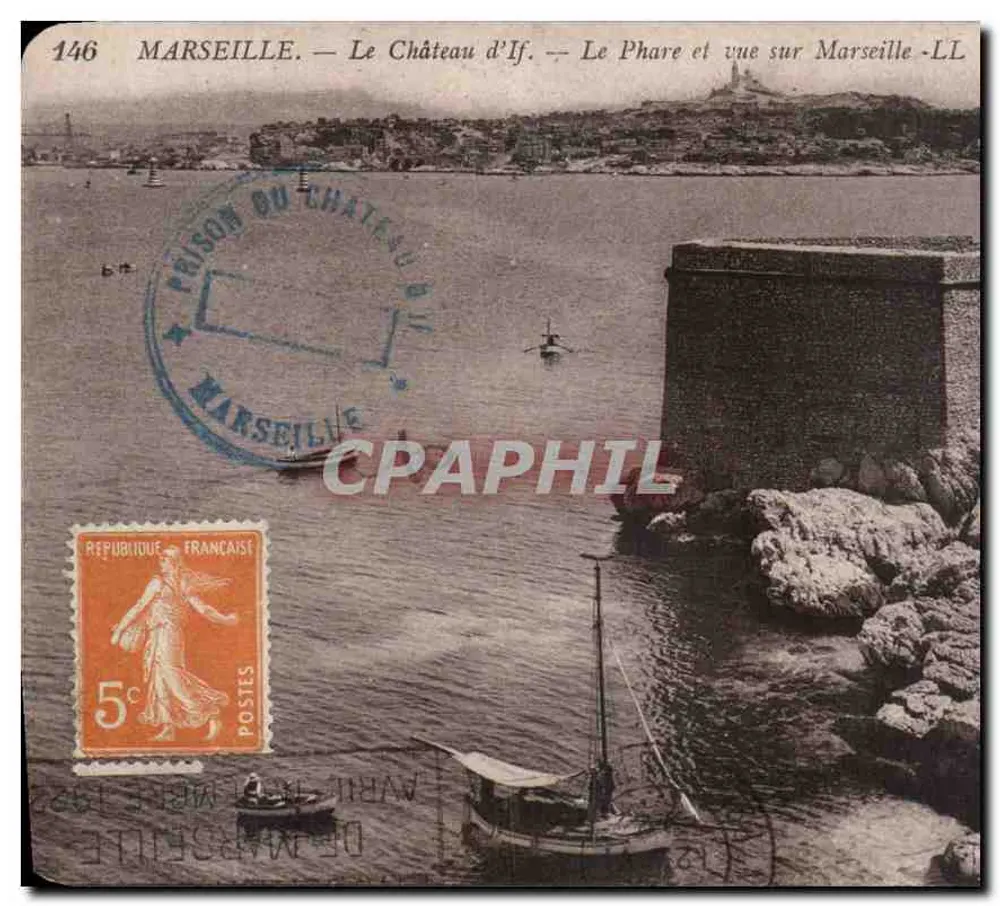 Marseille — Schloss If — Leuchtturm und Blick auf Marseille — LL — n°146 - Vorderseite