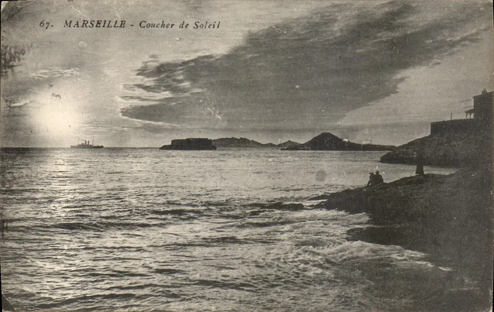 Marselha - Camada de Sol — vista do porto ao entardecer, n°67 - Frente