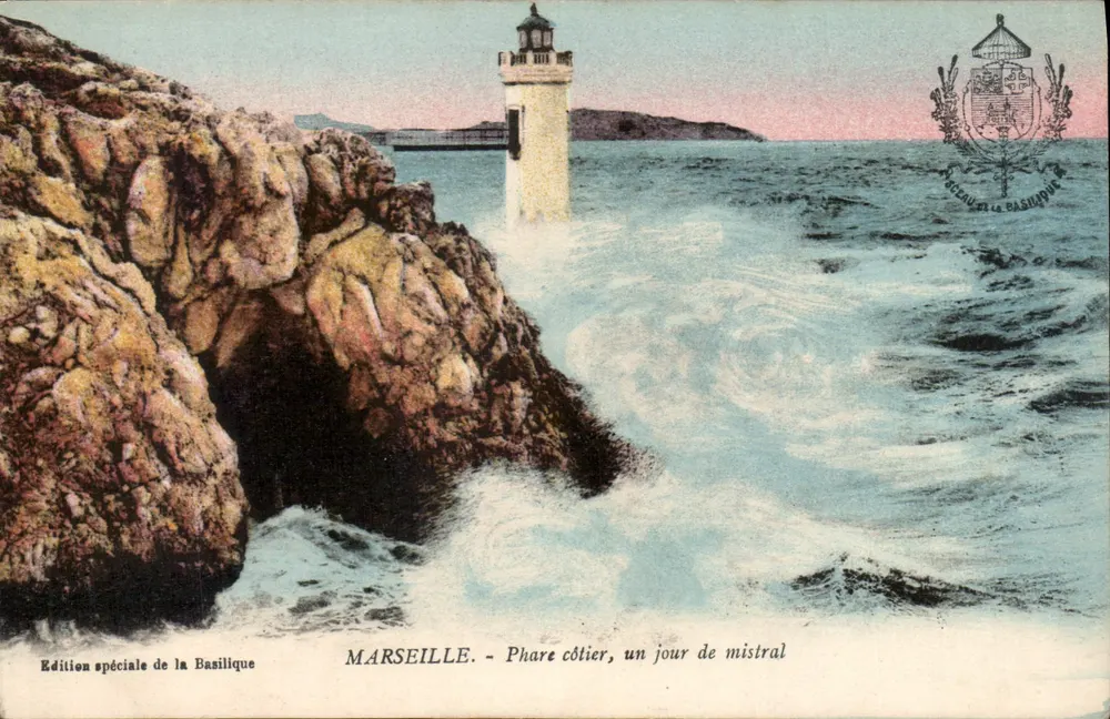 Marseille - Farol costeiro, um dia de mistral — Edição especial da Basílica - Frente