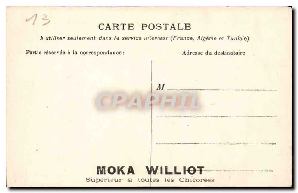 Marseille — A Corniche, a Ense do Profeta (Réservé Palace) - Verso