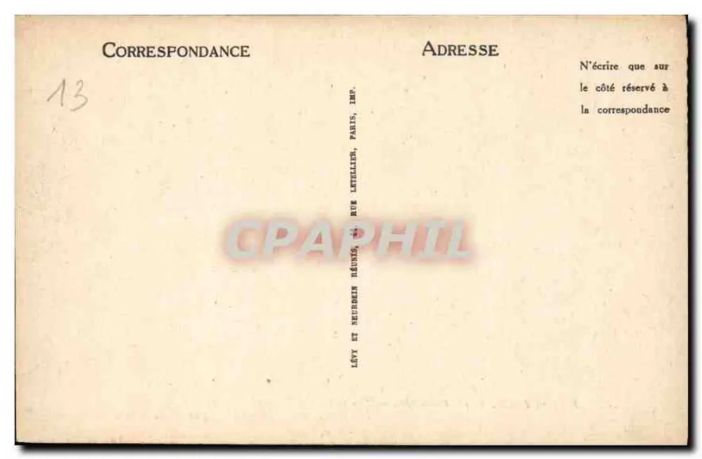 Marsiglia — La Corniche — I banchi del Roucas Blanc — Editore Lévy e Neurbein, Parigi - Verso