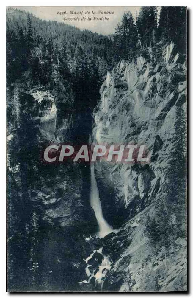 Massiv der Vanoise — Wasserfall der Frische — Verlag: F. de Muret, Chambéry, Nr. 1436 - Vorderseite