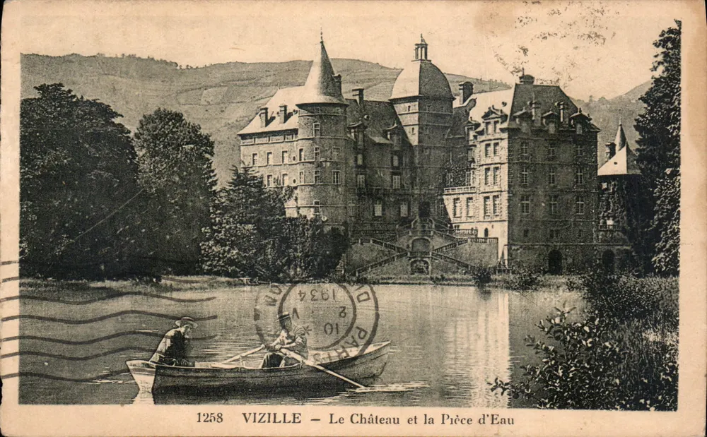 Vizille — Das Schloss und die Wasserstelle — Verlag Nr. 1258 - Vorderseite