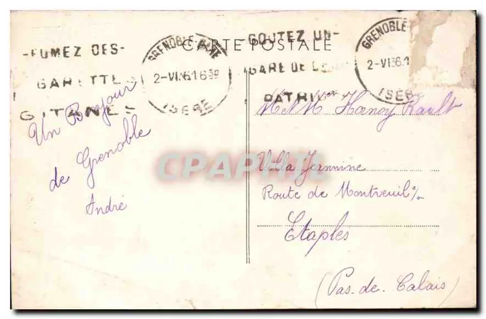 Grenoble — Allgemeiner Blick auf den Cours Saint-André — Le Dauphiné, n°15 - Rückseite