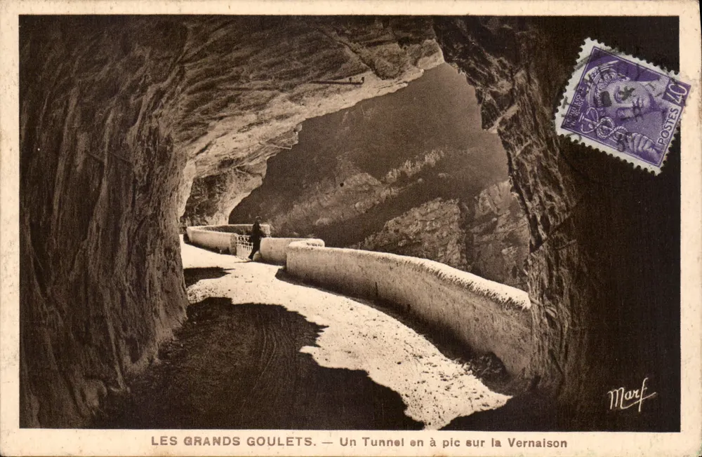 Les Grands Goulets — Ein Felsentunnel über die Vernaison — Marf - Vorderseite