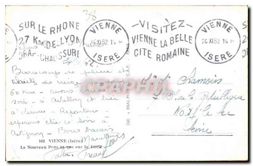 Der Neue Brücke über den Rhône — Vienne (Isère) — Verlag C.A.P. - Rückseite