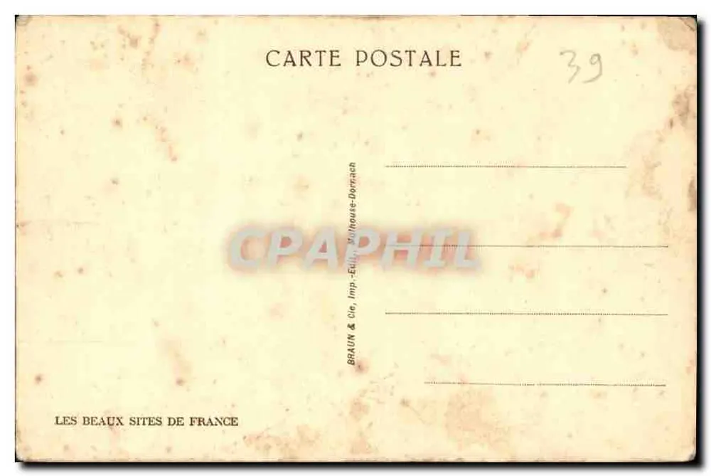 Arbois — Château Cổ — série 2573 - Mặt sau