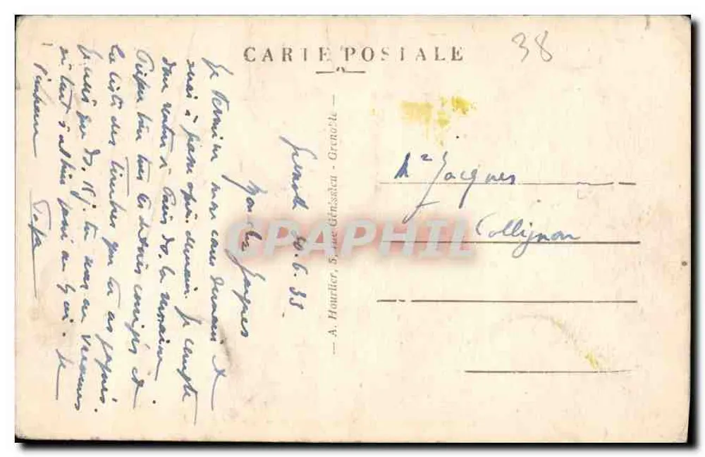 Grenoble — La Tronche, Corenc e o Saint-Eynard — A. Houtlier, Grenoble - Verso
