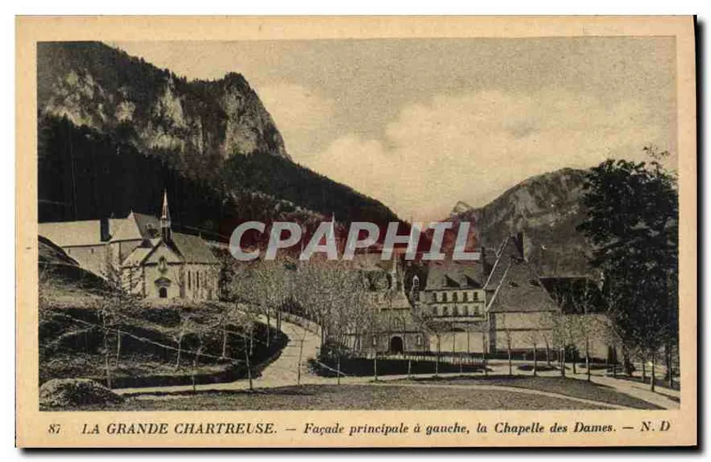 La Grande Chartreuse — Hauptfassade links, Kapelle der Damen — N.D. - Vorderseite