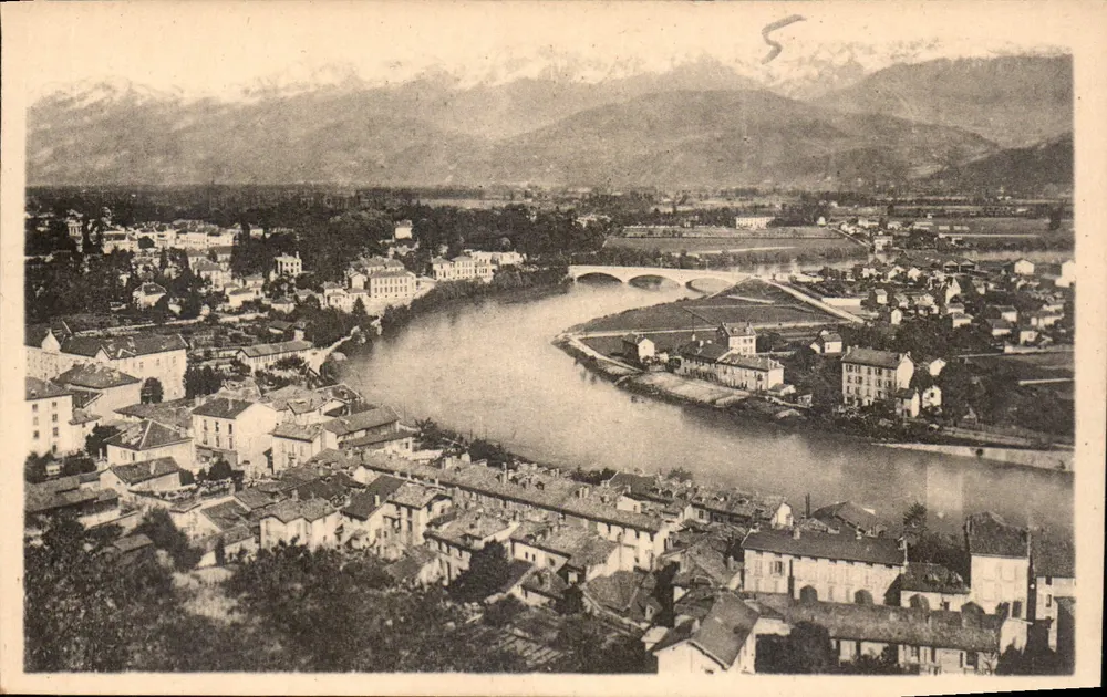 Grenoble — Allgemeiner Blick auf Tronche und die Alpen — Verlag Lefèvre, Paris - Vorderseite