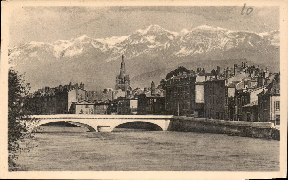 Grenoble — Die Isère und die Alpenkette — Verleger LL, Nr. 202 - Vorderseite