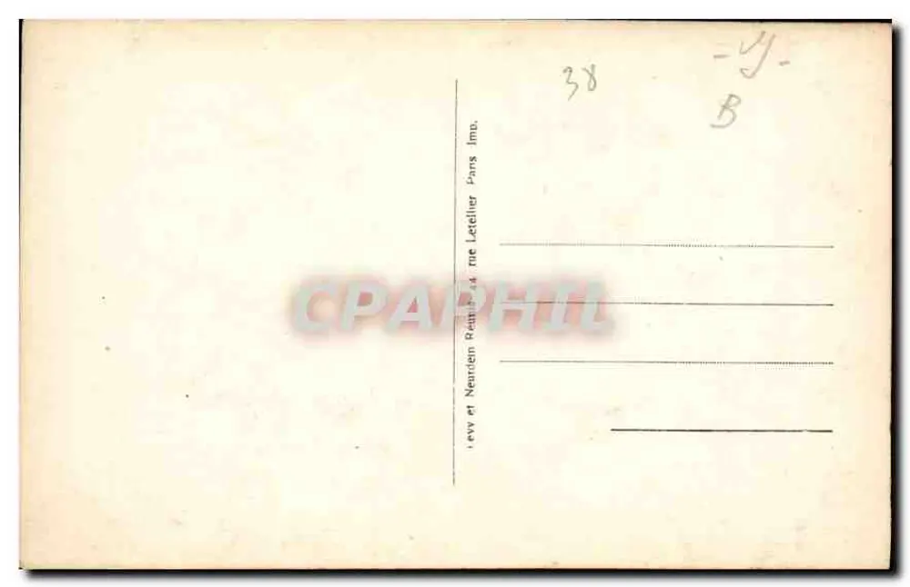 Die drei Gipfel von Belledonne von Pic Jean Coutet aus gesehen — Verlag Neurden & Letellier, Paris - Rückseite