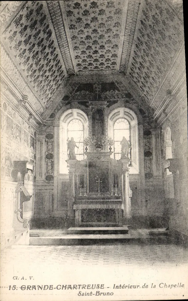 Grande-Chartreuse - Interior da Capela de São Bruno — CI.A.V. n°15 - Frente