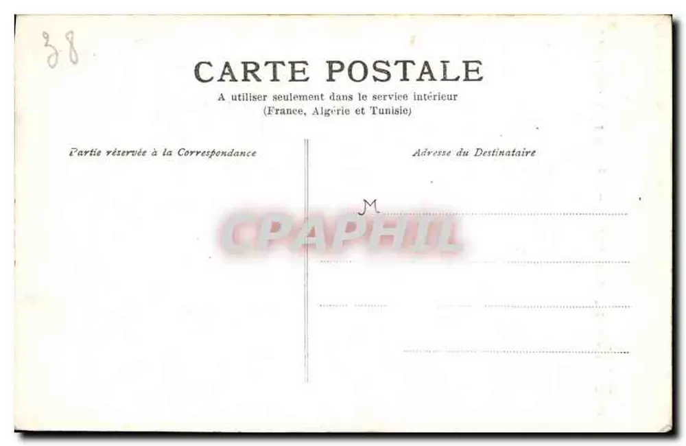 Route von Grenoble nach Briançon — Die Fréaux-Wasserfälle bei la Grave — Papeterie des Alpes Eug Robert, Grenoble - Rückseite