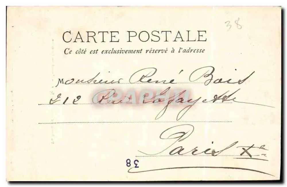 Von Bourg-d'Oisans nach La Grave — Tunnel von Chambon — Papeterie des Alpes Eug. Robert, Grenoble - Rückseite