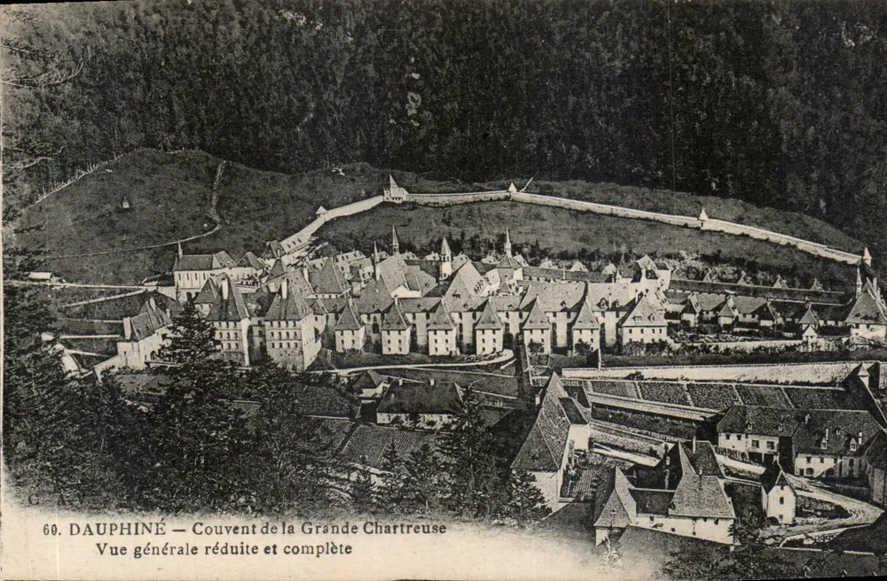 Dauphiné — Kloster der Grande Chartreuse — Reduzierte und vollständige allgemeine Ansicht - Vorderseite