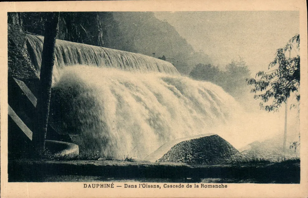 Dauphiné — No Oisans, Cachoeira da Romanche — editor Dauphinet-Grenoble - Frente